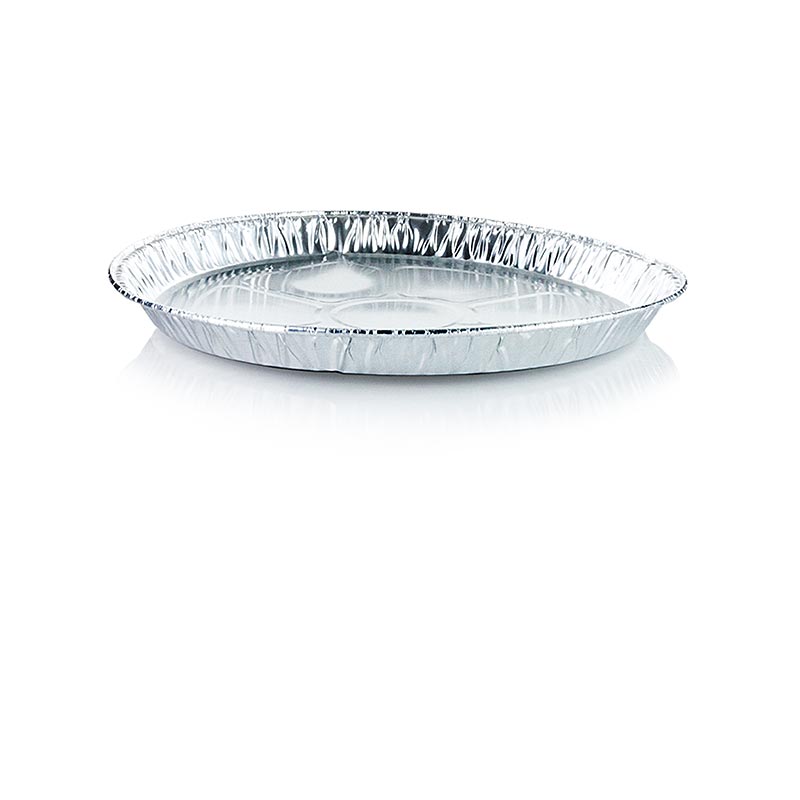 PAPSTAR - Vaschette monouso in alluminio da asporto, rotonde, Ø 27 cm x 2,2 cm, 5 pezzi