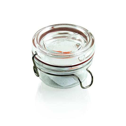 Drahtbügelglas -"Lock-Eat", 80 ml, inkl. Gummi, rund, 1 St