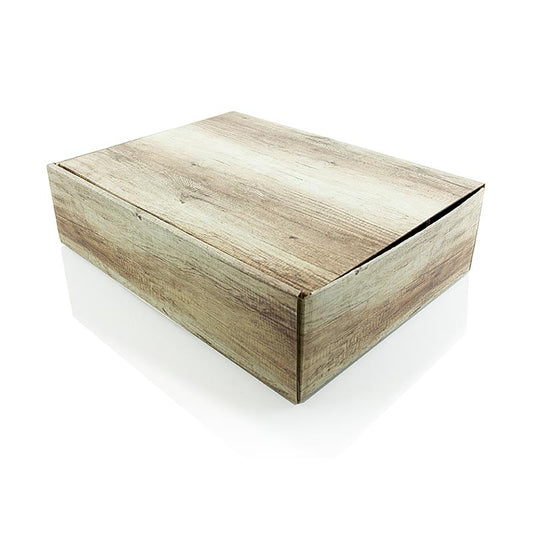 Carton cadeau pour le vin, "Wood", pour 3 bouteilles de 0,75 l, 1 pc
