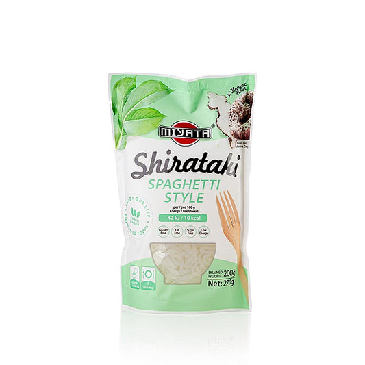Shirataki Spaghetti Style, à base de racine de konjac, Miyata, 270 g