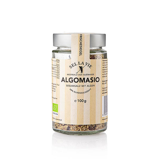 Algomasio, Sel de sésame aux algues, Sel la Vie, BIO, 100 g