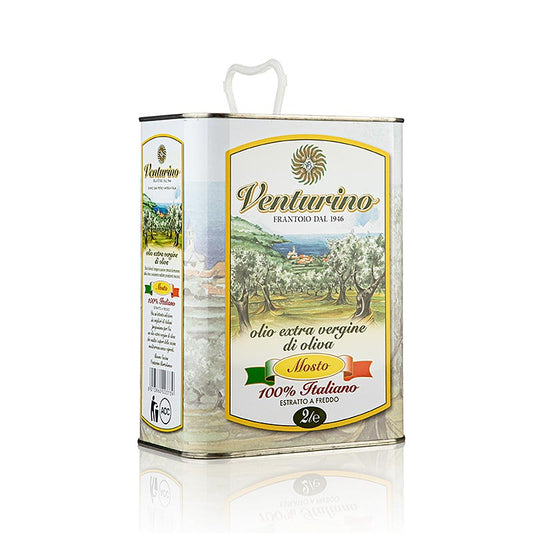 Olio d'oliva , Venturino "Mosto", 100% olive italiane, 2 l