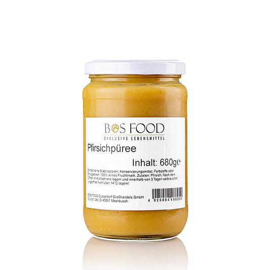 Purea/pasta - Pesca bianca, finemente filtrata, 680 g