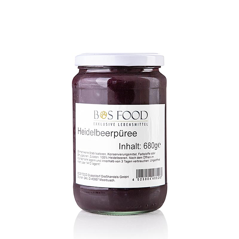 Püree/Mark - Heidelbeere (Blaubeere), fein passiert, 680 g