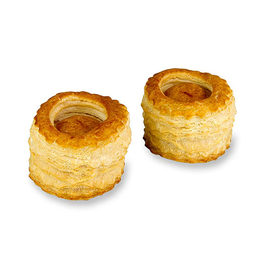 Tortini "Königin" di pasta sfoglia, ø 6,5 cm, HUG, 2,25 kg, 90 pezzi
