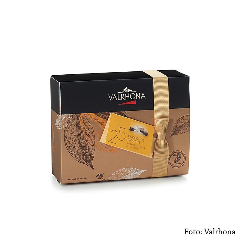 Assortimento Valrhona Ballotin, selezione di raffinate praline, 230 g, 25 pezzi