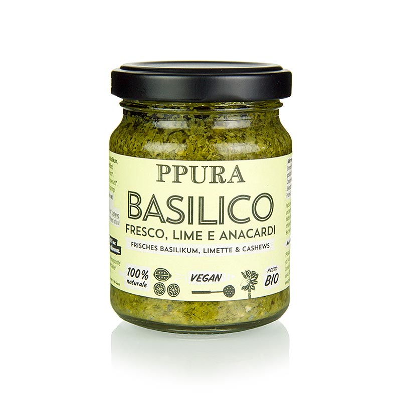 Jardin d'épices - Ppura Pesto , citron vert et noix de cajou, végétalien, bio, 120 g
