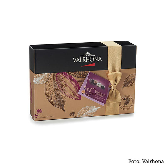 Assortimento Valrhona Ballotin, selezione di raffinate praline, 465 g, 50 pezzi