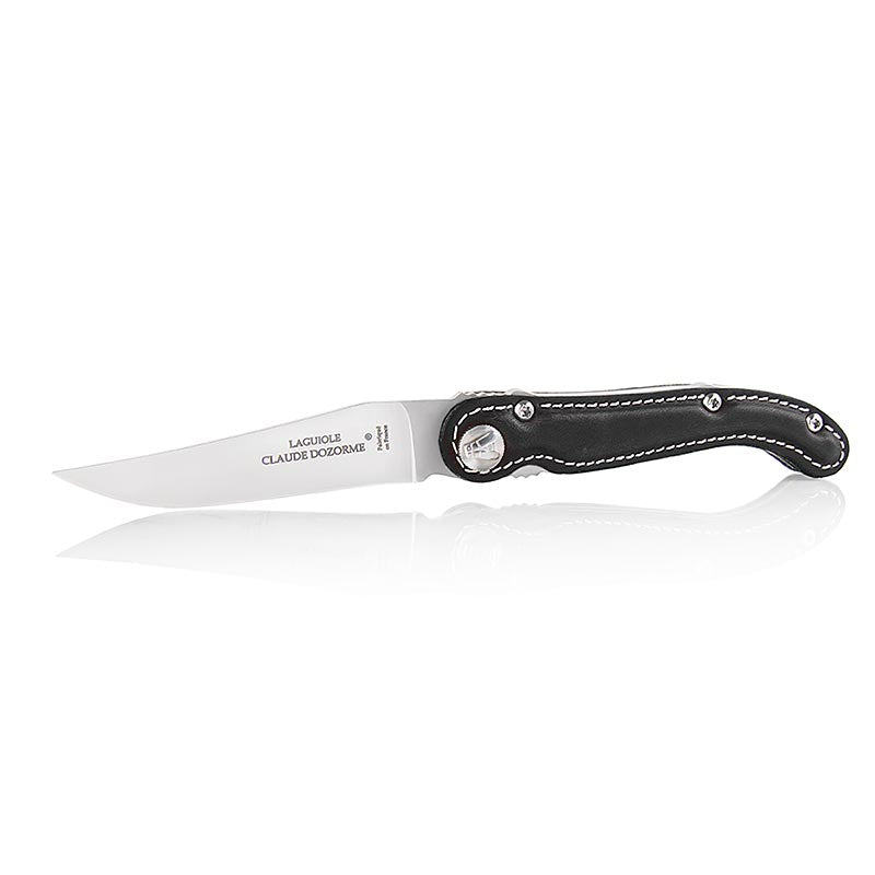 Coltello tascabile, pelle nera, Laguiole (1.10.171.01), 1 pz.