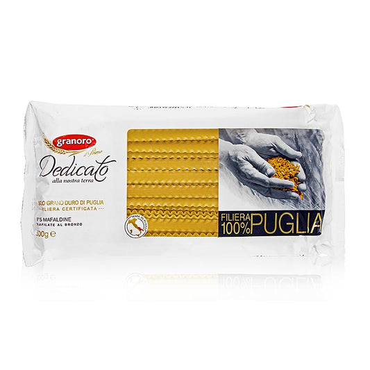 Granoro Dedicato - Mafaldine, gewellte Bandnudel/Strumpfband (10mm), No.5, 500 g