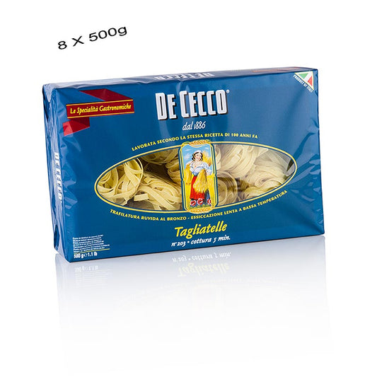Tagliatelle De Cecco, No.203, 4 kg, 8 x 500g