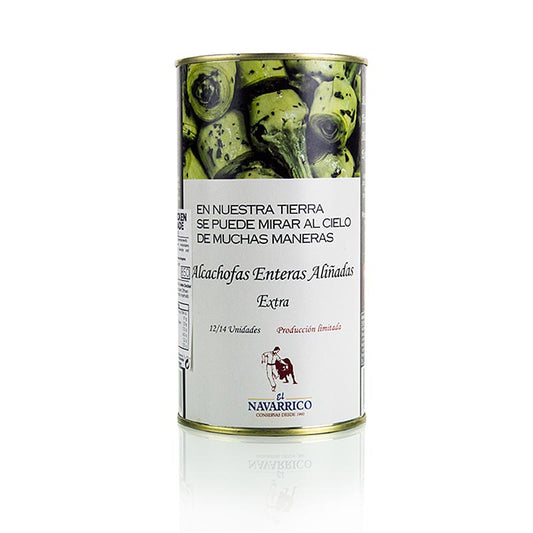 Artichauts marinés, avec tige, 9-12 Pièces, Navarrico, 780 g