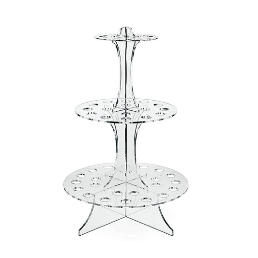 Torre porta cialde piccola, per 44 cialde, perspex, 70222, 1 pz.