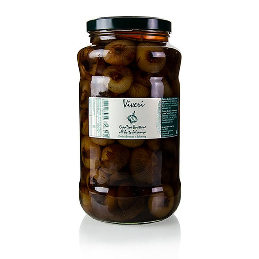 Viveri - Oignons Borettane marinés au vinaigre de balsamique, 2,9 kg