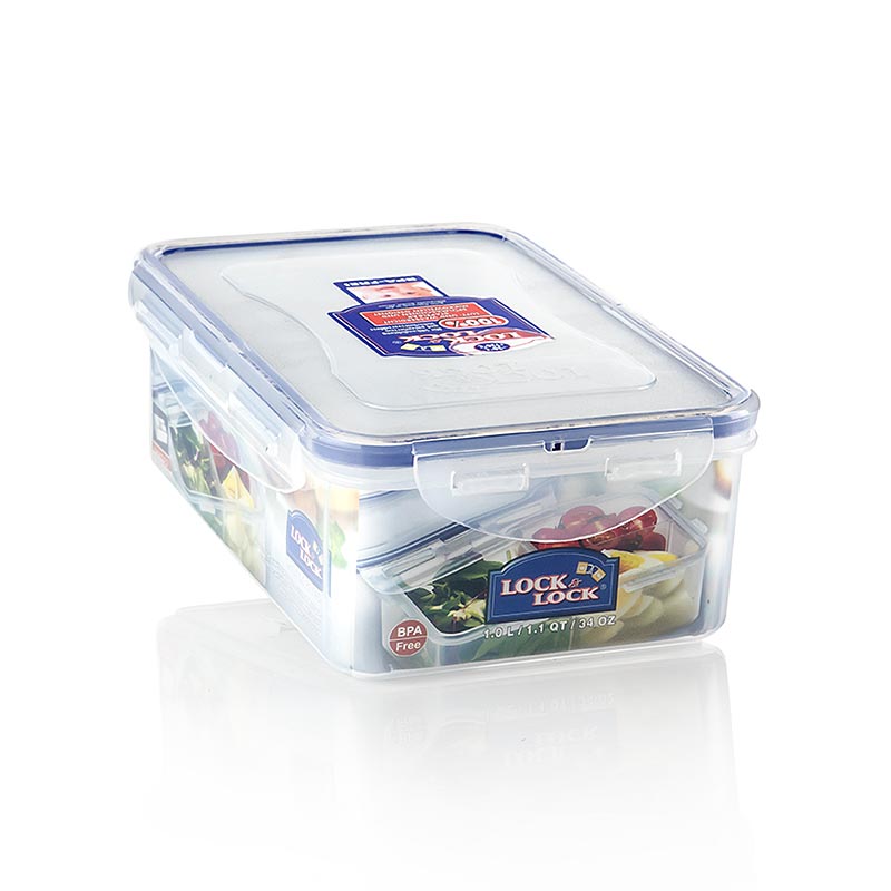 Frischebox Lock & Lock, 1 l, classic, rechteckig 205x134x69mm, mit 3 Fächern, 1 St
