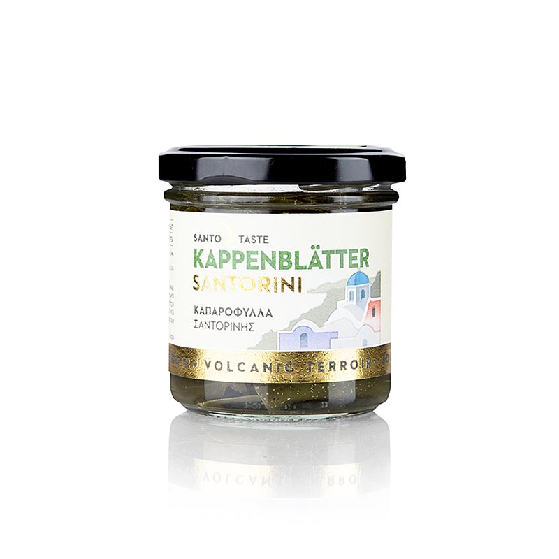 Feuilles de câpres (Thiraika) de Santorin au vinaigre, Bocal, 150 g