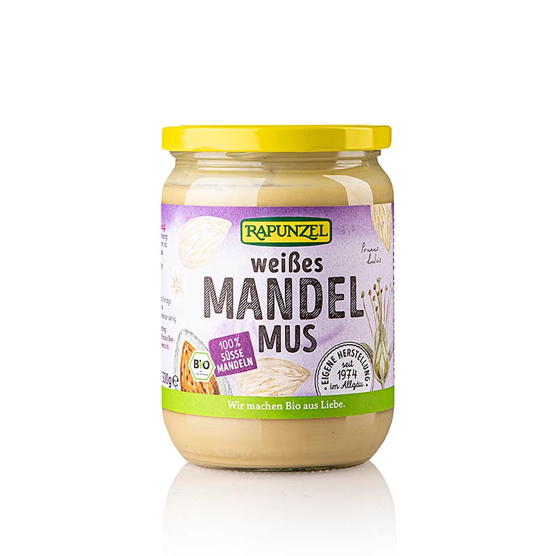 Crema di mandorle bianca, vegano, Rapunzel, biologica, 500 g