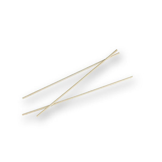 PAPSTAR - Bastoncini di legno "Pure" per zucchero filato, con estremità smussate, 15 cm, 1.000 pezzi