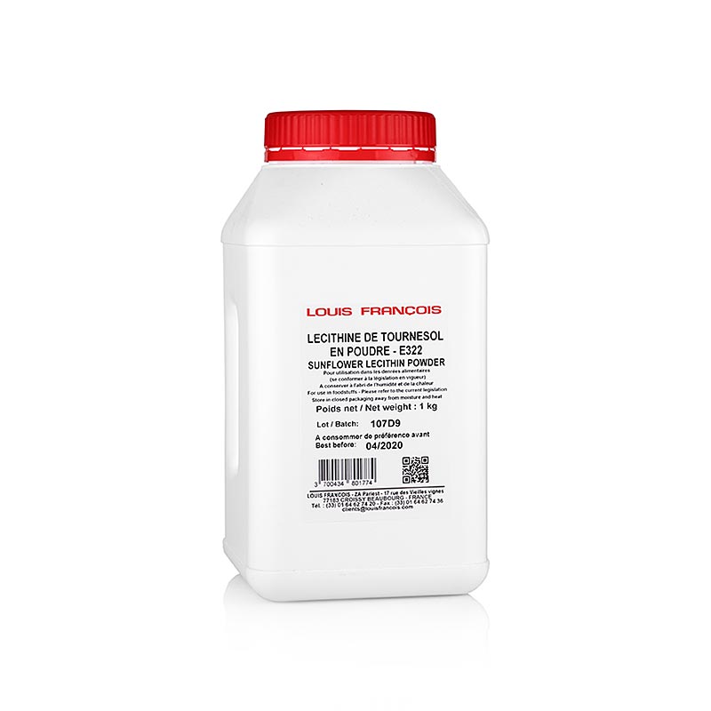 Lecitina di girasole (emulsionante), in polvere, Louis Francois, 1 kg