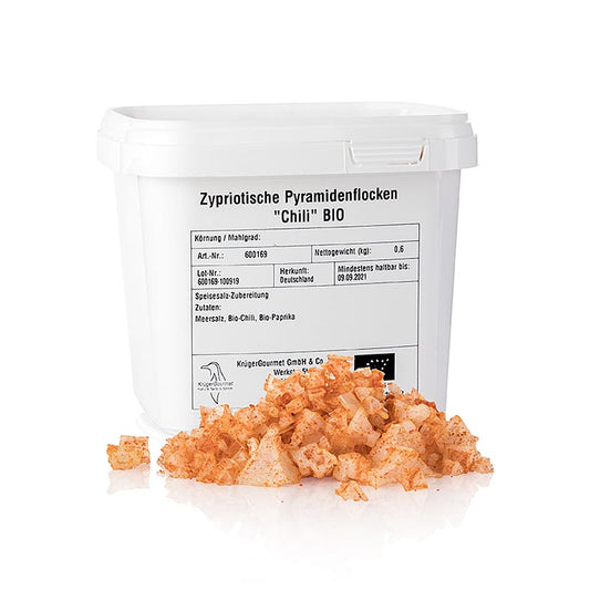 Sel de mer avec piment en forme de pyramide, Petros, Chypre, BIO, 600 g
