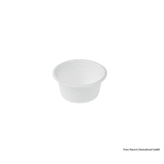 Bicchieri monouso Naturesse Mini rotondi, 60 ml, 4x5x3 cm, canna da zucchero, 100 pezzi