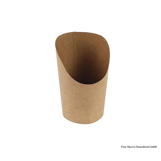 Gobelet jetable Naturesse Take Away Wrap, Kraft/PLA, 360ml, 8,5/6x12cm, 1.000 pièces