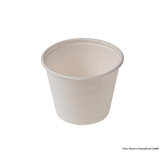 Einweg Naturesse Take Away Suppen Becher, 425ml, Ø11x8,5cm, Zuckerrohr, 50 St
