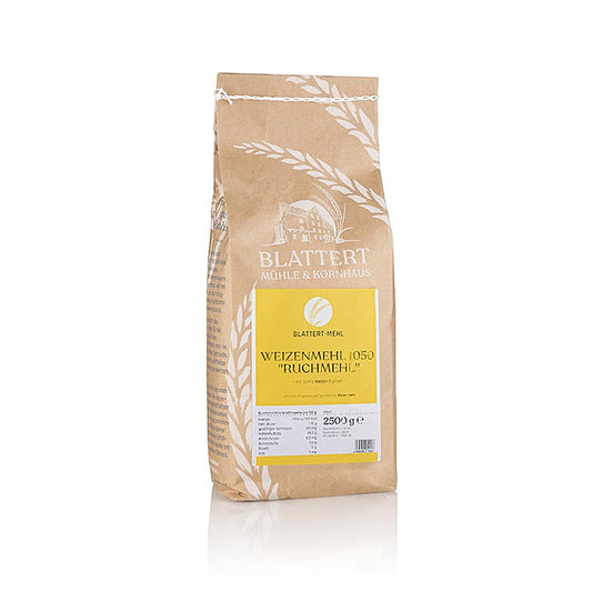Farina tipo 1050, farina di frumento, Blattert Mühle, 2,5 kg