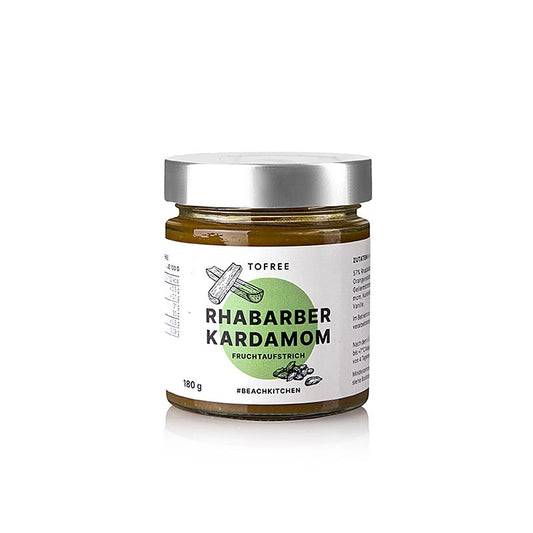 TOFREE-north - Pâte à tartiner aux fruits rhubarbe cardamome, 180 g