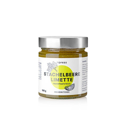 TOFREE-north - Pâte à tartiner groseilles à maquereau - citron vert, 180 g