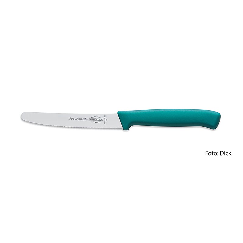 Coltello multiuso, seghettato, turchese, 11 cm, DICK, 1 pz.