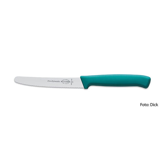 Coltello multiuso, seghettato, turchese, 11 cm, DICK, 1 pz.