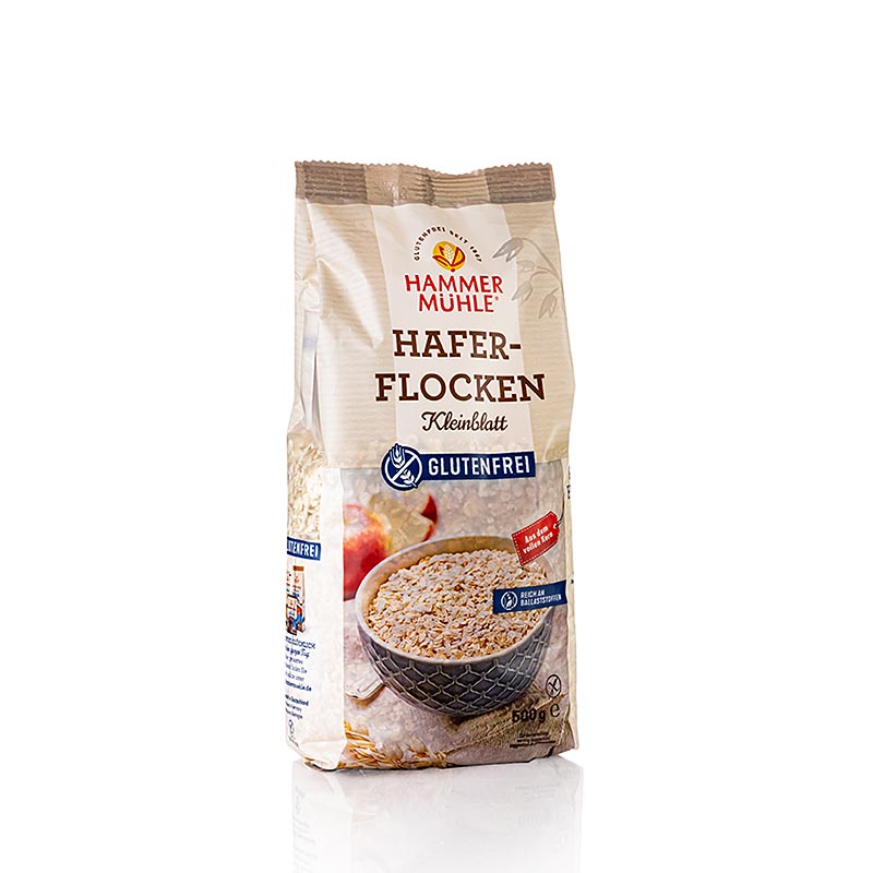 Fiocchi d'avena, senza glutine, Kleinblatt, Hammermühle, 500 g