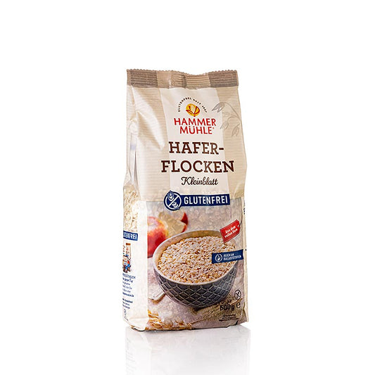 Fiocchi d'avena, senza glutine, Kleinblatt, Hammermühle, 500 g