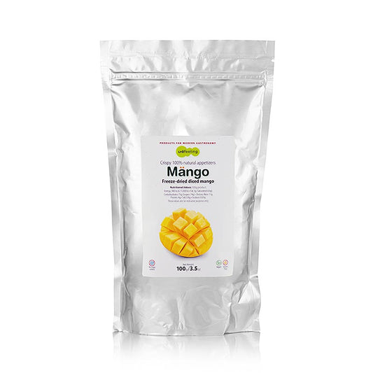 TÖUFOOD LYOFËELING MÄNGO, mango liofilizzato, cubetti, 100 g