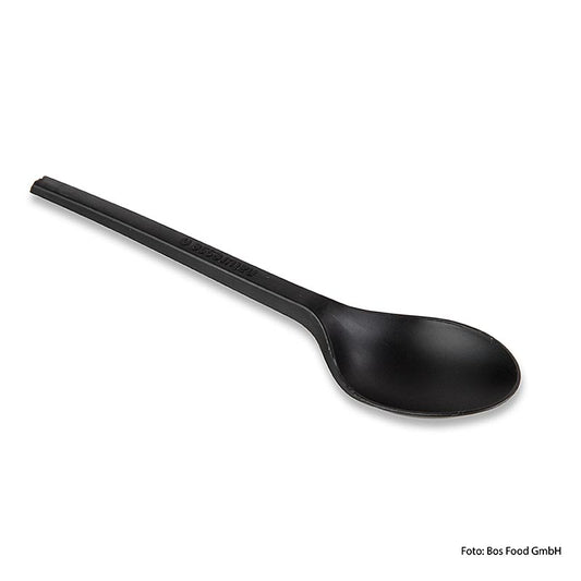 Cuillère à soupe Naturesse, noir, 168mm, REUSABLE CPLA, 1.000 pcs.