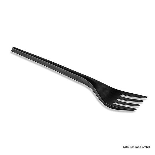 Fourchette Naturesse, noir, 168mm, REUSABLE CPLA, 50 pces