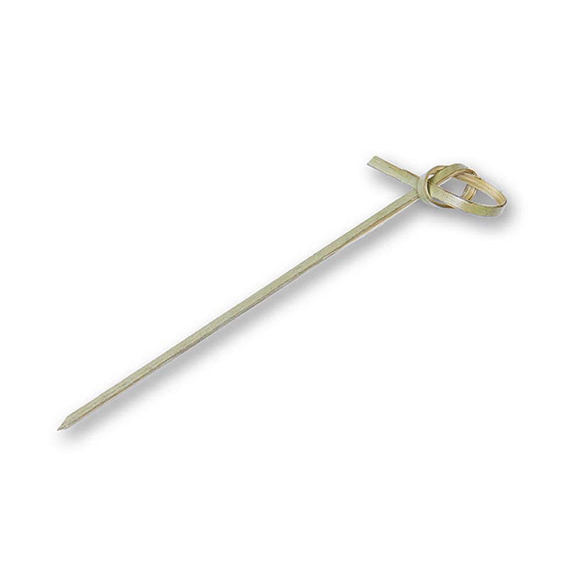 Bambusspieße, mit Knotenende, grün, 10cm, 250 St