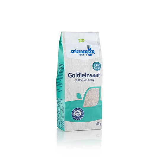 Graines de lin doré (graines de lin jaunes), Spielberger Mühle, BIO, 400 g