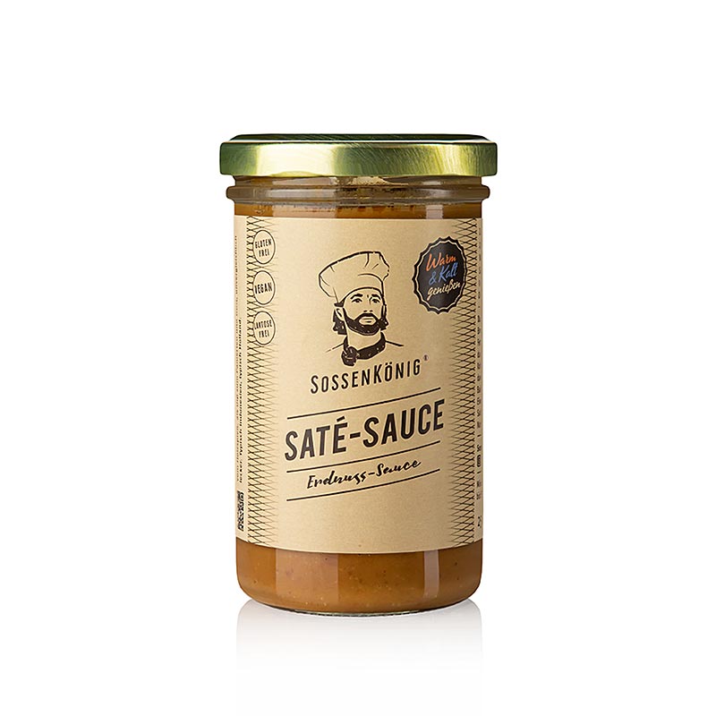 Sossenkönig - Salsa Saté (arachidi), salsa pronta per la cottura, 250 ml