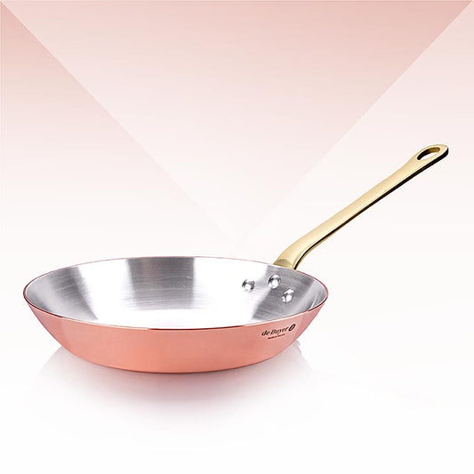 Inocuivre Pfannel, Kupfer, mit Messinggriff, ø 24cm, de Buyer (6450.24), 1 St