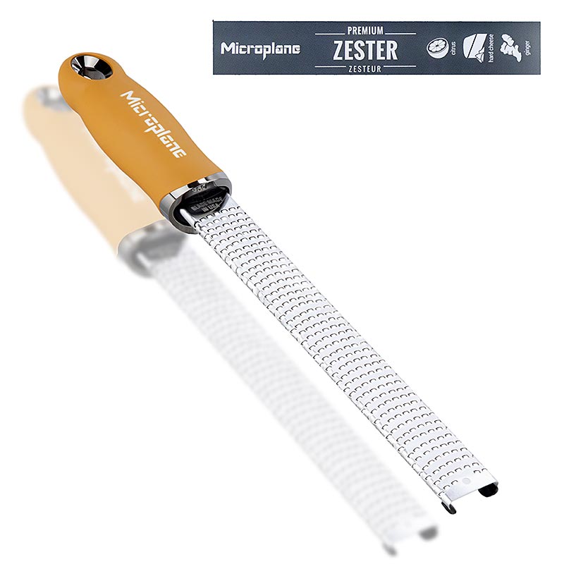 Râpe à zester Microplane Classic, Jaune moutarde 46623 (Zester grater), 1 pc