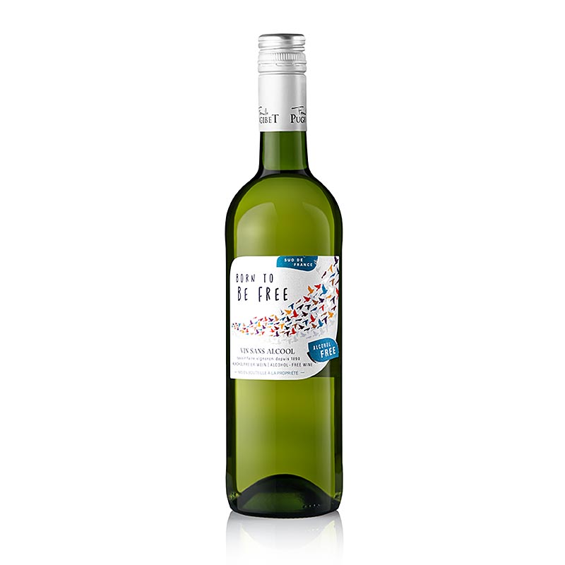 "Born to be Free", vin blanc sans alcool, La Colombette, 750 ml