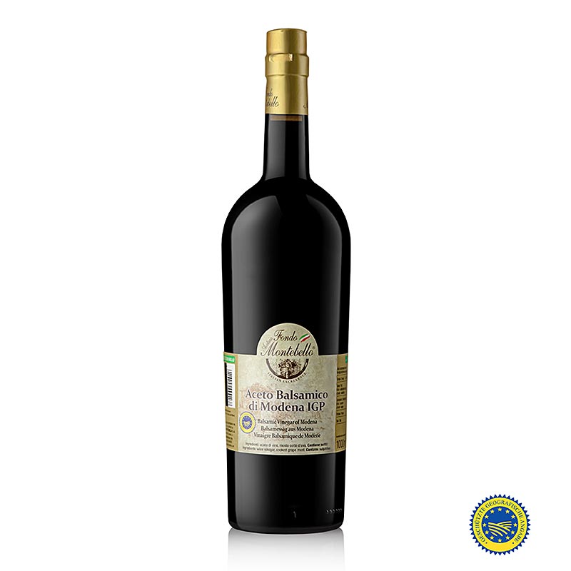 Vinaigre balsamique Modène IGP, ASR5(J8), moins sucré, Fondo Montebello, 1 l