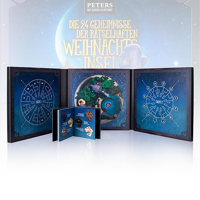 Adventskalender "Weihnachtsinsel", mit Precaree, mit Alkohol, Peters, 255 g