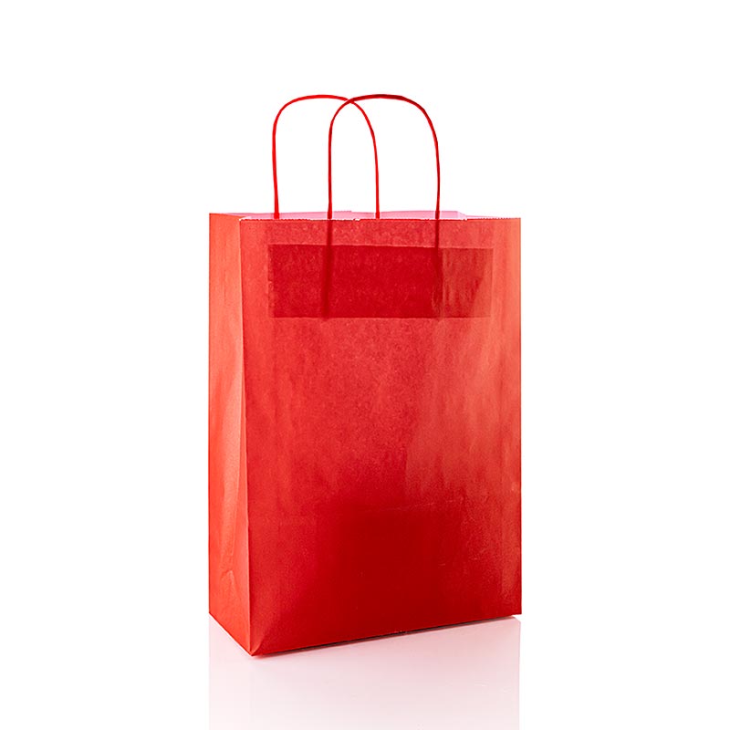 Papiertüte -M-, rot, 220x100x310mm, 1 St