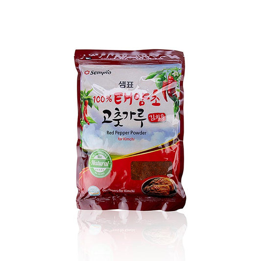 Gochugaru - Poudre de paprika/chili pour la cuisine coréenne, piquante, Sempio, 1 kg