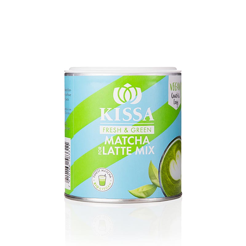 KISSA - Matcha per latte, Tè verde, BIO, 120 g