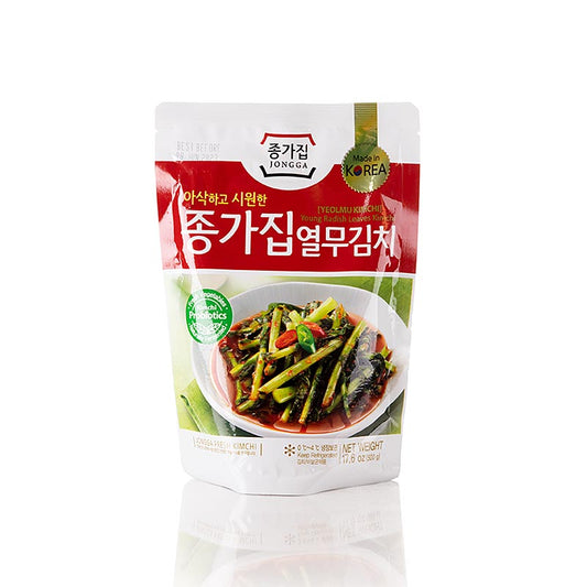 Yeolmu (Junge Rettich Strünke), eingelegt, Jongga, 500 g