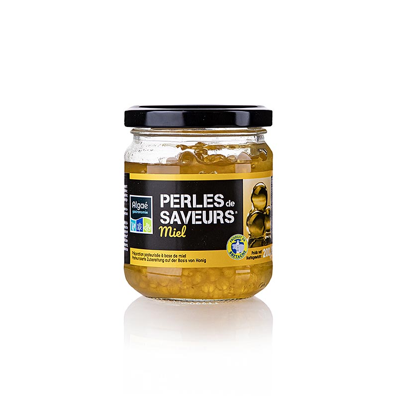 Caviar d'assaisonnement «Miel », perles sphériques de 5 mm, Les Perles, 200 g